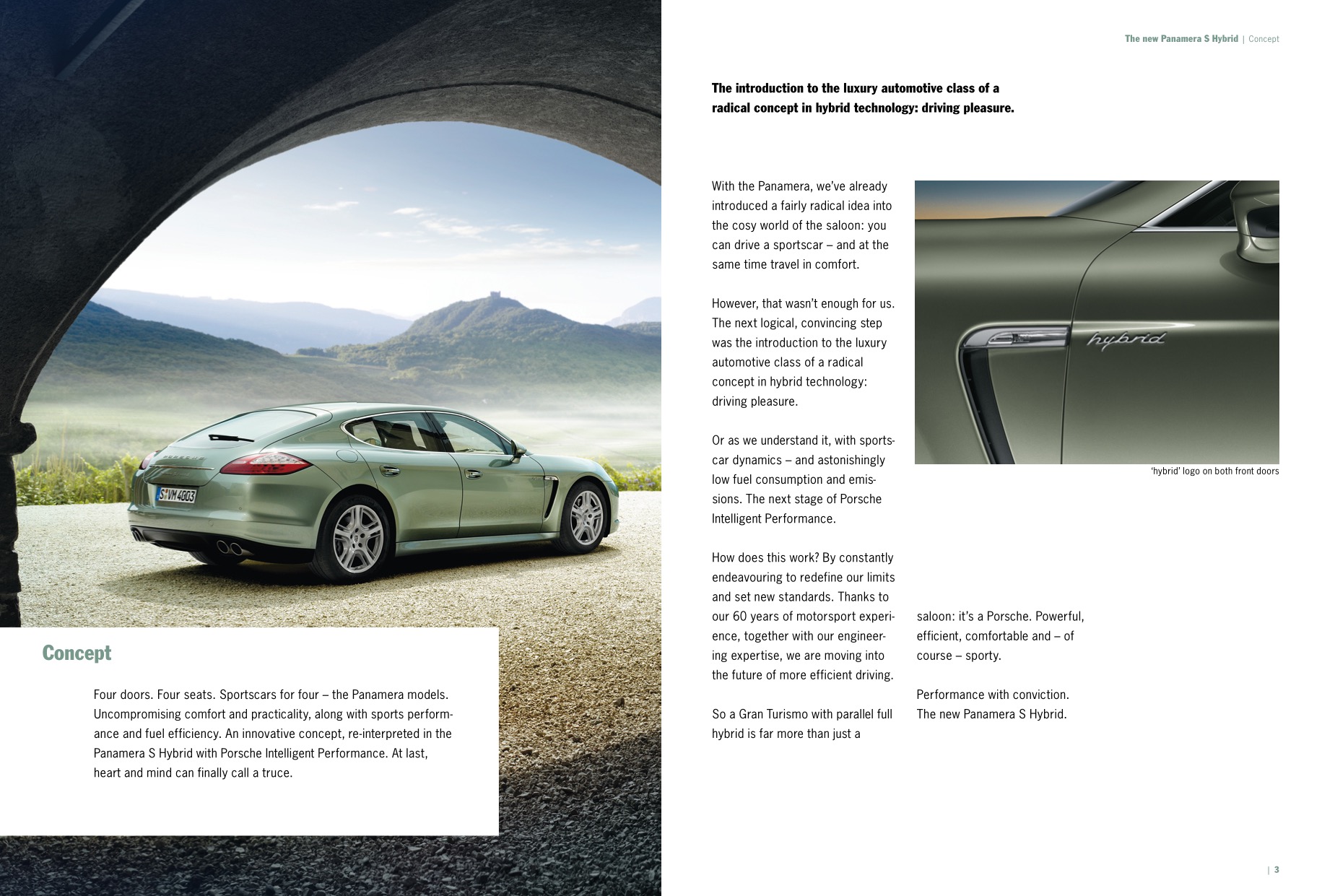 2011 Porsche Panamera Brochure Page 1